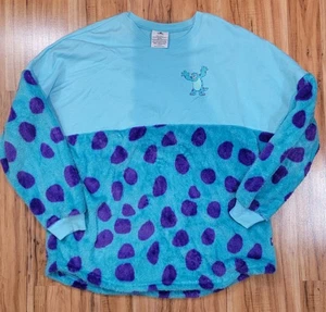 Disney Spirit Jersey Adult 2XL Blue Monsters Inc Sulley Fuzzy Fleece Parks XXL - Picture 1 of 13