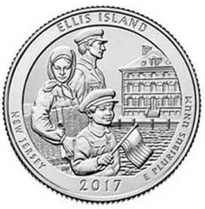 2017 P Ellis Island National Park Quarter - Brilliant Uncirculated - ATB - Picture 1 of 2