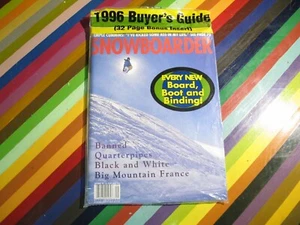 vtg Snowboarder Magazine September 1995 sealed with 1996 buyer's guide - Picture 1 of 3