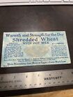 Vintage Early Blotter Card Shredded Wheat