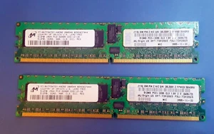 MT18HTF6472Y-40EB2 512MB DDR2 1RX4 PC2-3200 400MHZ 240PIN DIMM ECC REGISTERED - Picture 1 of 1