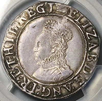 1595 PCGS XF 45 Elizabeth I Shilling Britain England Coin POP 2/0 (23102402C) - Image 1 of 4