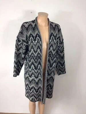 Suéter cárdigan largo de lana Lucky Brand mediano para mujer Foto 1 de 4