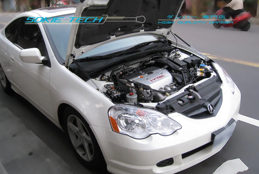 sokietech Black Strut Front Hood Damper Kits fits 2001-06 Acura DC5 Integra RSX - Image 1 of 1