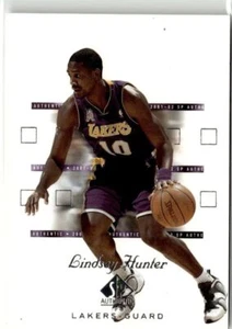 2001-02 UPPER DECK AUTHENTIX LINDSEY HUNTER LOS ANGELES LAKERS #41 - Picture 1 of 2