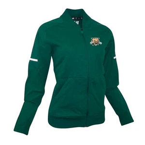 Ohio Bobcats NCAA Adidas Women's 2018 Sideline Green Squad Bomber Jacket - Picture 1 of 2