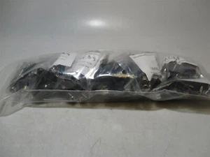 RCA Phono Audio Inline Black Female Plug w Strain Relief - Lot of 10 Packs of 10 - Picture 1 of 2