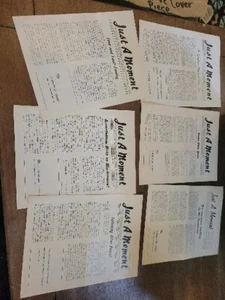 Lot Of 29 Just A Moment Vintage Church Of Christ Bulletins 1950's And More... - Picture 1 of 11