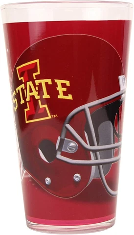 Iowa State Cyclones 16oz Single Pint Glass,  Volt Design - NCAA Cover