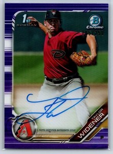 2019 Bowman Chrome Taylor Widener 1st Bowman Rookie Auto Purple Refractor #/250