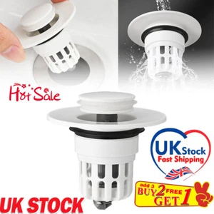 Basin Press Filter Element,Bathroom Wash Basin Drain Plug Press Bounce MK - Picture 1 of 10