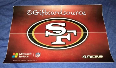 NEW MICROSOFT SURFACE PRO 2017+ NHL “SAN FRANCISCO 49ERS” VINYL DECAL COVER - Image 1 of 2