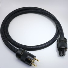1.5M P101 16.5mm EU Mains Power OFC Cable Shield Cord Schuko IEC Plug HiFi