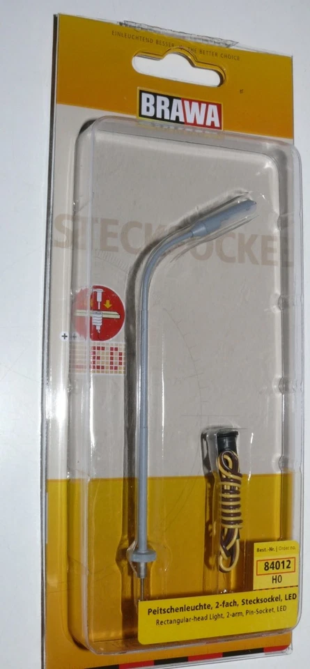 HS  Brawa 84012   Peitschenleuchte  Stecksockel (LED) Höhe 105 mm Fabrikneu - Bild 1 von 1