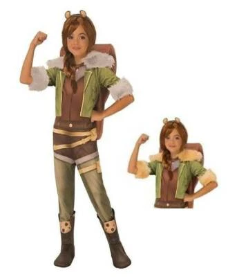 Ardilla Niña y Peluca Disfraz Halloween 4/6 Marvel Rising Mono 4 Piezas Niñas Foto 1 de 4