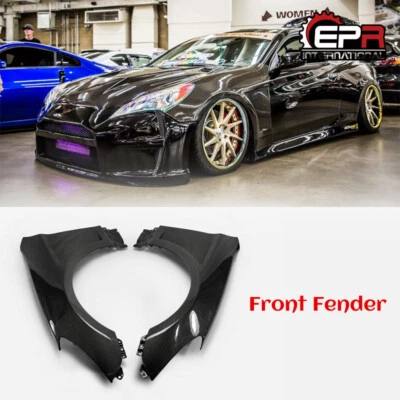 Kit de carrocería guardabarros delantero ventilado fibra de carbono cupé Hyundai Genesis Rohens 09-16 Foto 1 de 4