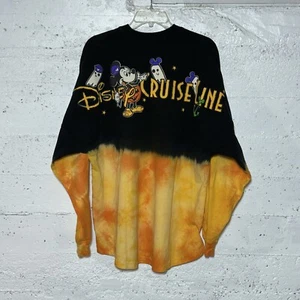 Disney Cruise Line Halloween 2022 Spirit Jersey Adult Size L Mickey Yellow Black - Picture 1 of 7