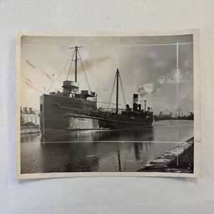 Vintage Boot Schiff Foto Photo Montreal Quebec Kanada SS Keynor 1948 - Bild 1 von 11