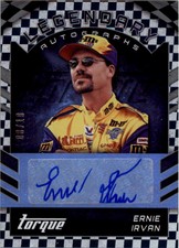 2016 Panini Torque Legends Autographs Checkerboard #7 Ernie Irvan Auto /10 