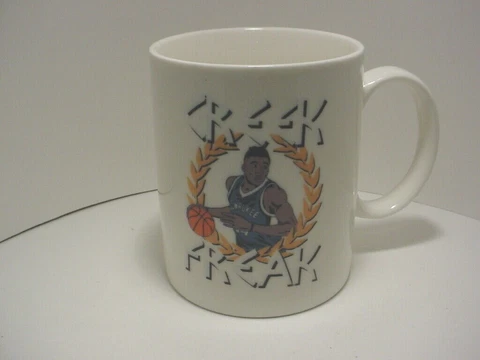 Rare Giannis Antetokounmpo "Greek Freak" Coffee Mug Milwaukee Bucks NBA HOOPS Cover