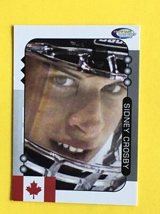 2005-06 SHOWCASE PROSPECTS SIDNEY CROSBY ROOKIE MINT ARTIST PROOF 1/99 RC