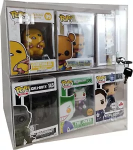 Vitrina Funko Pop Acrílico Transparente con Puerta Delantera y Cerradura de Seguridad y Tocadiscos - Imagen 1 de 5