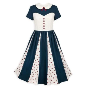 Disney Parks The Dress Shop Her Universe Captain America Midi Dress Size Medium - Picture 1 of 8