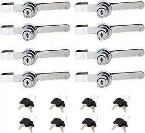 Sliding Glass Door Ratchet Lock Display Case Lock with Chrome Finish, Security, - Picture 1 of 7