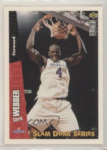1996 Upper Deck Collector's Choice Nestle Slam Dunk Series Chris Webber #35 HOF