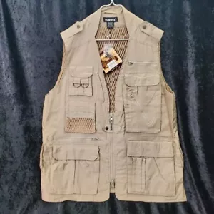 NWT New CampCo Humvee Khaki Safari Camera Photographer Vest Large - Picture 1 of 7