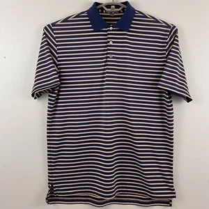 Peter Millar Summer Comfort Golf Polo Mens L Kansas Stripe Shirt MS13EK07 - Picture 1 of 4