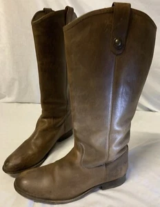 Frye Brown Leather Boots Size 11 - 77168- Knee High - Picture 1 of 16