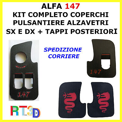 Pulsantiera Alfa Romeo 147 Coperchi  E Tappi Alzavetri Alzacristalli Pulsanti • 47.99€