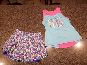 Exertek Girls Tank Top (XL 16)  & SKORT (14) Athletic Activewear "GOT THIS" EXC - Picture 1 of 8