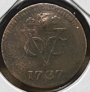 1737 Dutch Voc Duit & Province New York Penny Coin 288 years old!! (c165) - Picture 1 of 2
