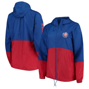 COLUMBIA WOMENS CHICAGO CUBS FLASH FORWARD WINDBREAKER JACKET SIZE XS NWT $85 - Picture 1 of 2