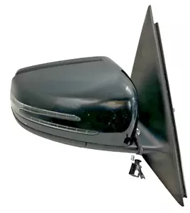 2012 MERCEDES BENZ GLK350 FRONT RIGHT SIDE DOOR BLACK REAR VIEW MIRROR OEM - Picture 1 of 9