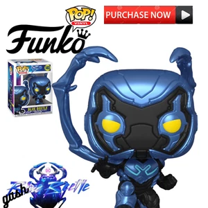 Original Toys Pop Vinyl Figure Blue Beetle Movies No. 1403 DC Blue Beetle - Picture 1 of 7