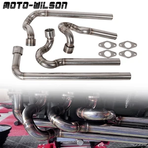 Motorcycle Stainless Steel Exhaust Header For BMW K100 Section Pipe 4 pcs - Picture 1 of 24