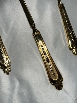 43 pieces LBL Italy Gold Plated E P Zinc Flatware Silverware Set No Case Mixed - Image 1 of 3