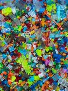 LEGO TRANSPARENTE TRANSLÚCIDO TRANSPARENTE 200 PIEZAS SELECCIÓN ALEATORIA - Imagen 1 de 4