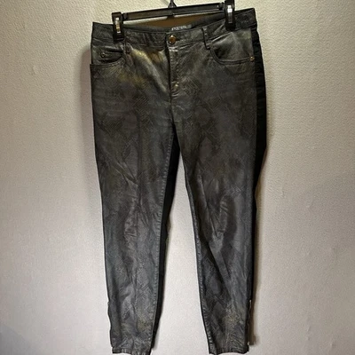 Pantalones para mujer Etcentera negros/piel de serpiente sintética talla 6 estilo gótico grunge  Foto 1 de 4