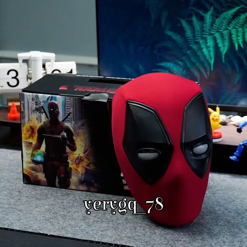 Marvel New Deadpool Headset Electric Remote Control Blink Light Charging Mask  - Image 1 of 4
