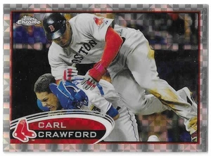 2012 TOPPS CHROME CARL CRAWFORD X-FRACTOR #29 BOSTON RED SOX - Picture 1 of 2