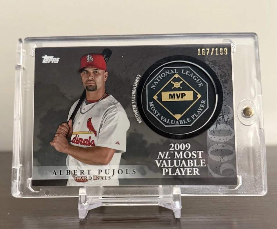 2023 Topps Update Series Albert Pujols MVP Medallion Black /199 #MVP-AP STL - Image 1 of 3