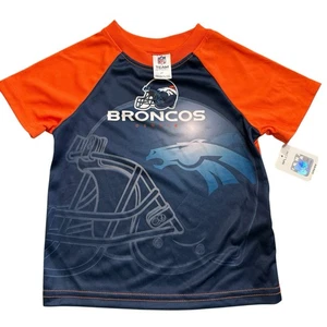 Denver Broncos Performance NFL Team Apparel Toddler Shirt Football Helmet 2T NWT - Picture 1 of 7