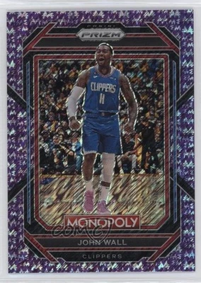 2022 - 23 帕尼尼 Prizm 大富翁紫色钱珠 Prizm 34/50 约翰墙 #39 — 第 1/3 张图片