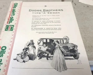 Dodge Brothers 1925 sedán tipo A EE. UU. Anuncio de ventas - Imagen 1 de 1