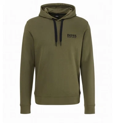 NEW Hugo Boss Sweatshirt Men’s Olive Green Size Large Logo Crew H50460351 S236 - Image 1 of 4