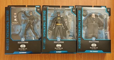 Paquete McFarlane DC Multiverse Batman Returns Batman, Catwoman y Penguin Foto 1 de 4
